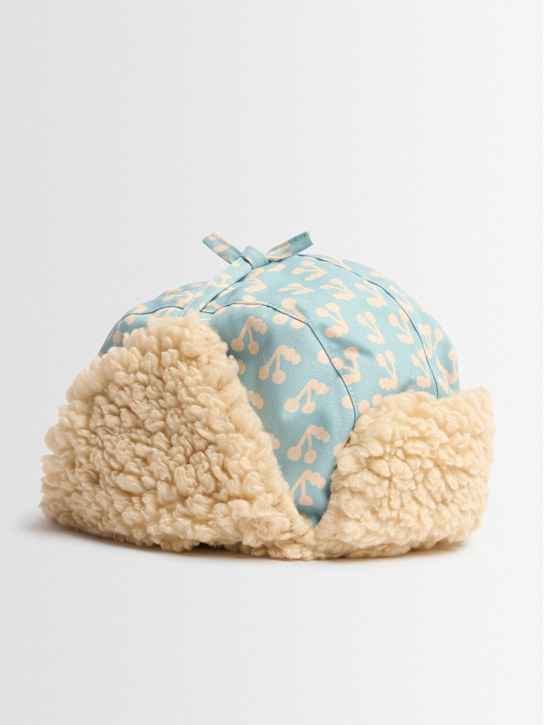 Tiny Cottons - Bonnet imprimé en nylon et teddy