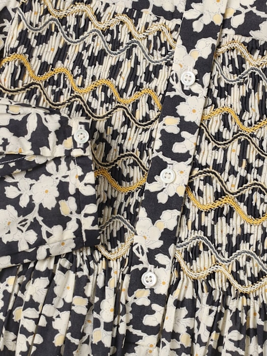 Bonpoint: Kleid aus Baumwolle mit Blumendruck