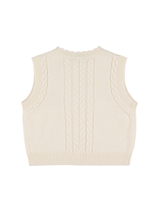 Bonpoint: Wool blend knit vest