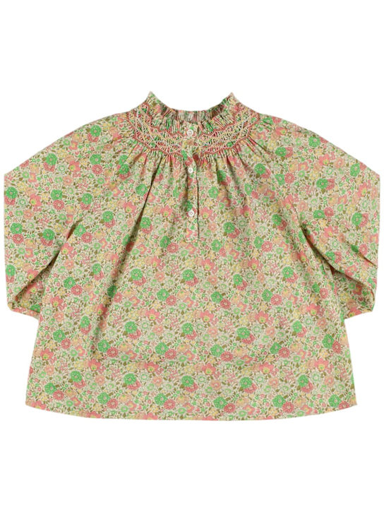 Bonpoint: Floral printed cotton shirt