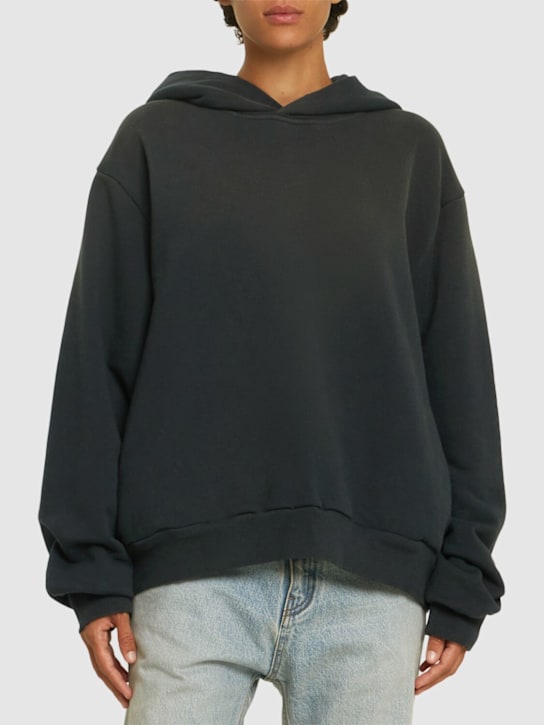 Acne Studios: Sweat-shirt en coton à logo Franziska