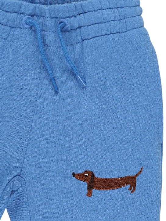 Mini Rodini: Pantalon de jogging coton bio broderie chien