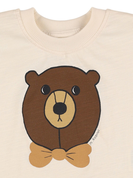 Mini Rodini - T-shirt en coton biologique imprimé ours