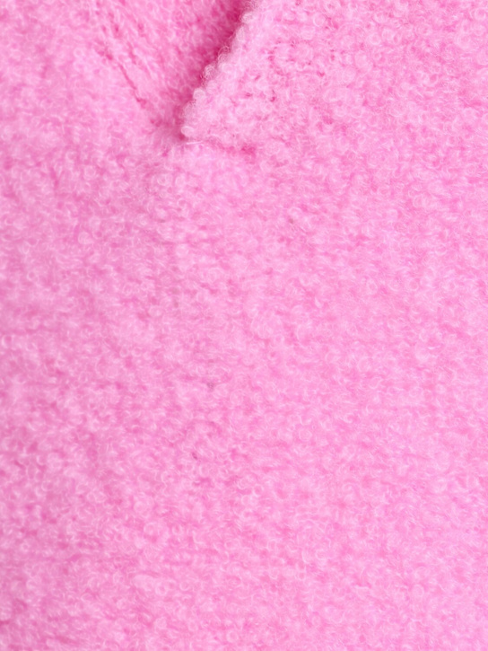 Seven Gauge: Wool blend bouclé polo