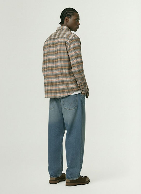 Lc23: Checked wool blend shirt