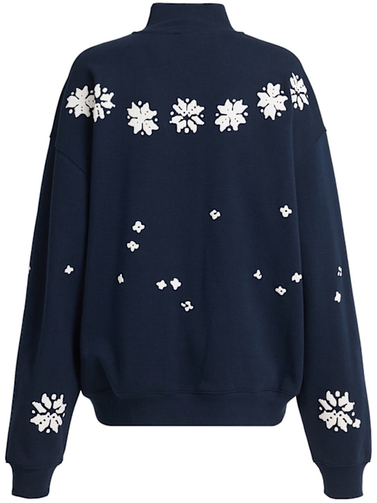 SKIMS: Top in misto cotone con mezza zip
