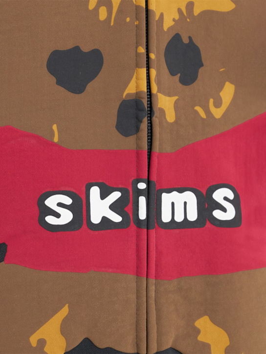 SKIMS: Sweat à capuche zippé en coton épais gratté CPFM
