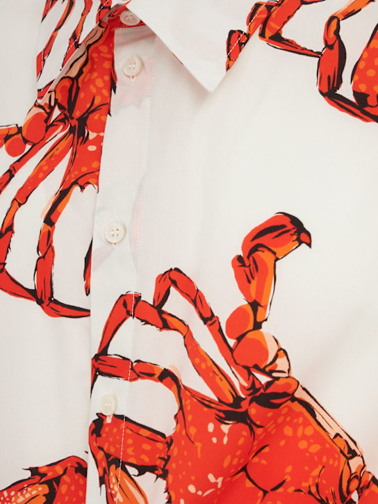 MSGM: Printed cotton short sleeve shirt