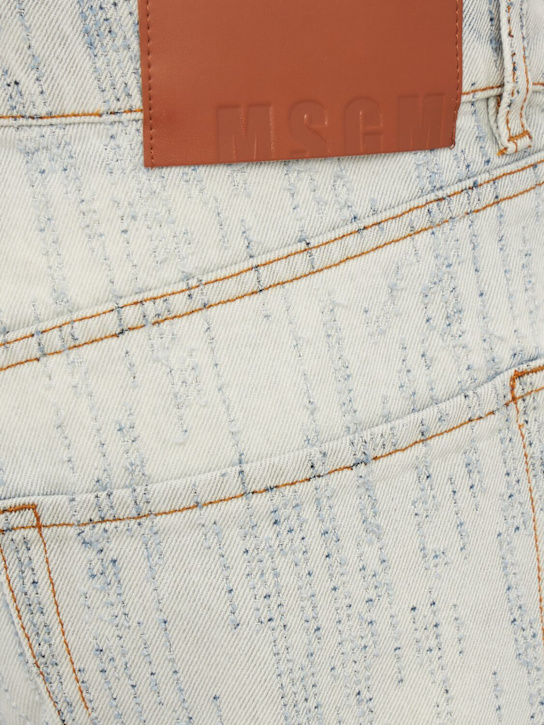 MSGM: Cotton denim jeans