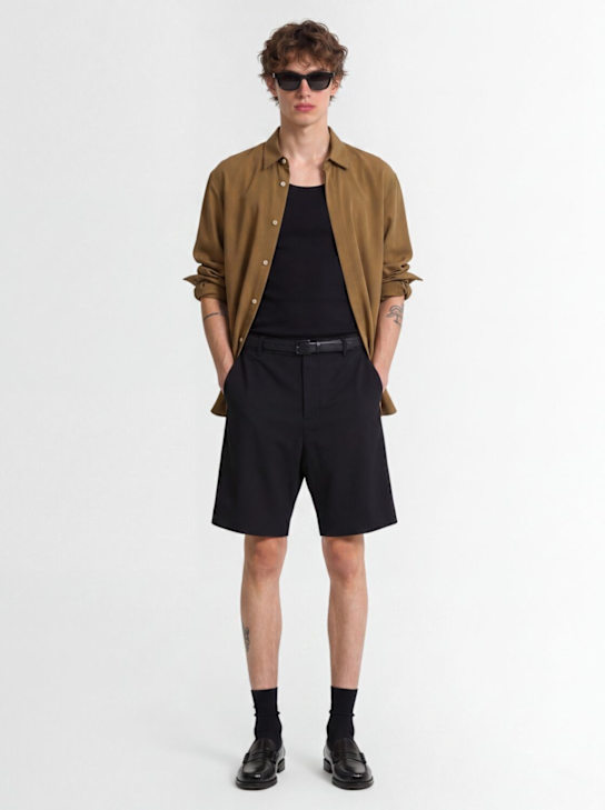MSGM - Wool blend Bermuda shorts