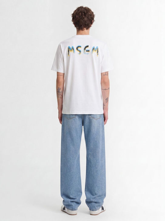 MSGM - Logo printed cotton t-shirt