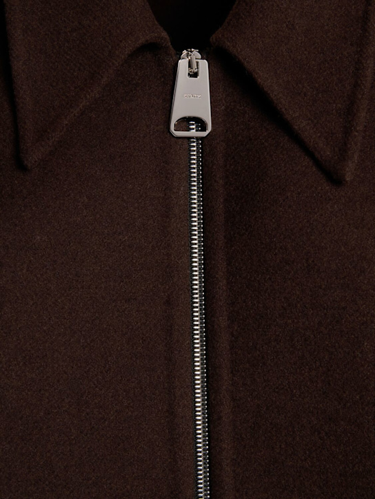 Khaite: Odin wool knit zip up jacket