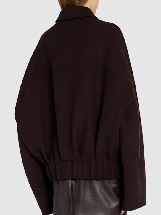 Khaite: Odin wool knit zip up jacket