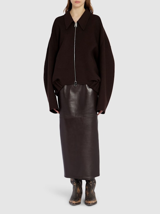 Khaite - Giacca Odin in maglia di lana con zip