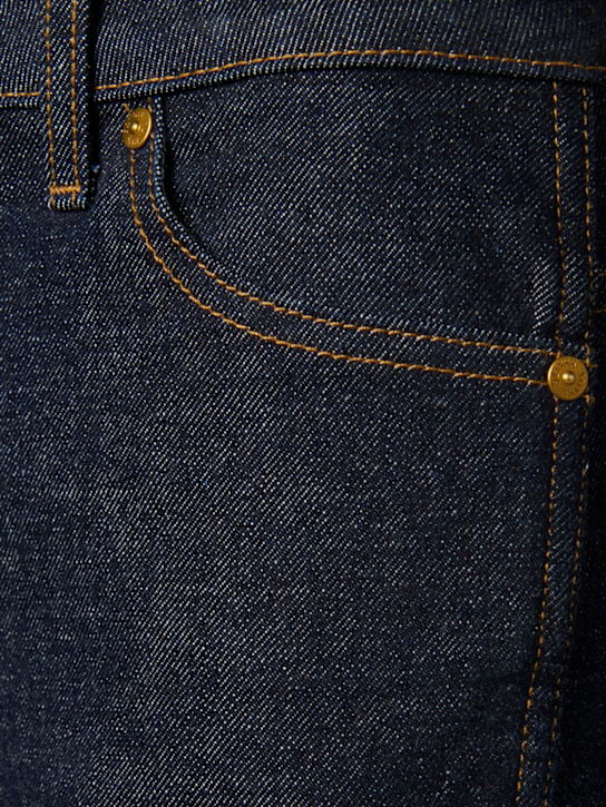 Khaite: Jeans dritti vita alta Danielle in denim