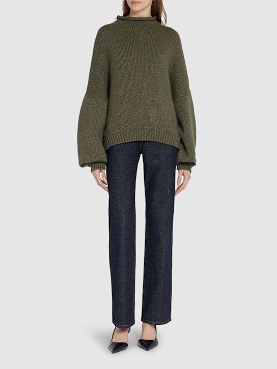 Khaite - Jean droit taille haute Danielle en denim
