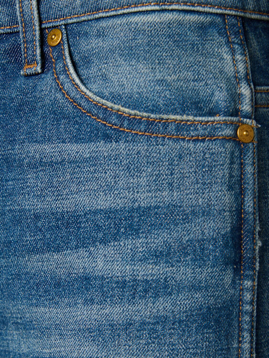 Khaite: Jeans dritti vita alta Danielle in denim