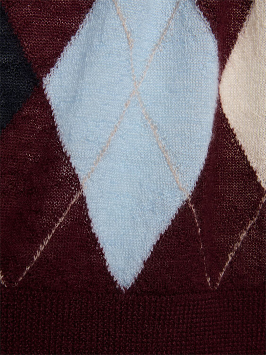 Khaite: Anders argyle cashmere blend sweater