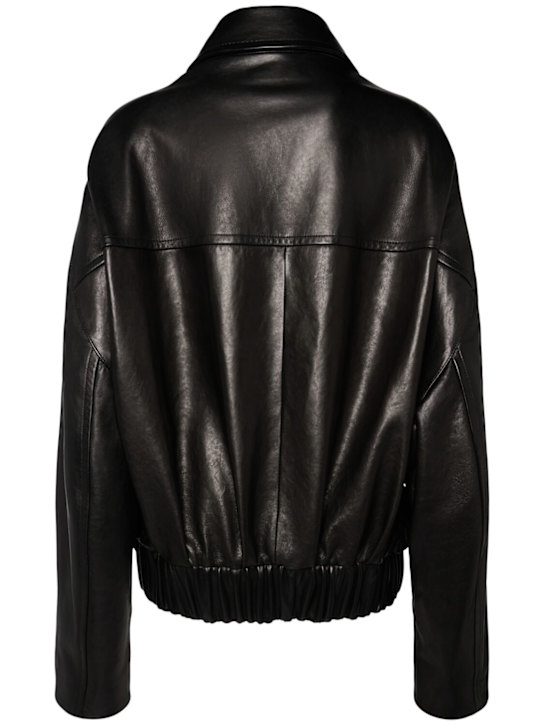 Khaite: Odin Leather Jacket with Zip