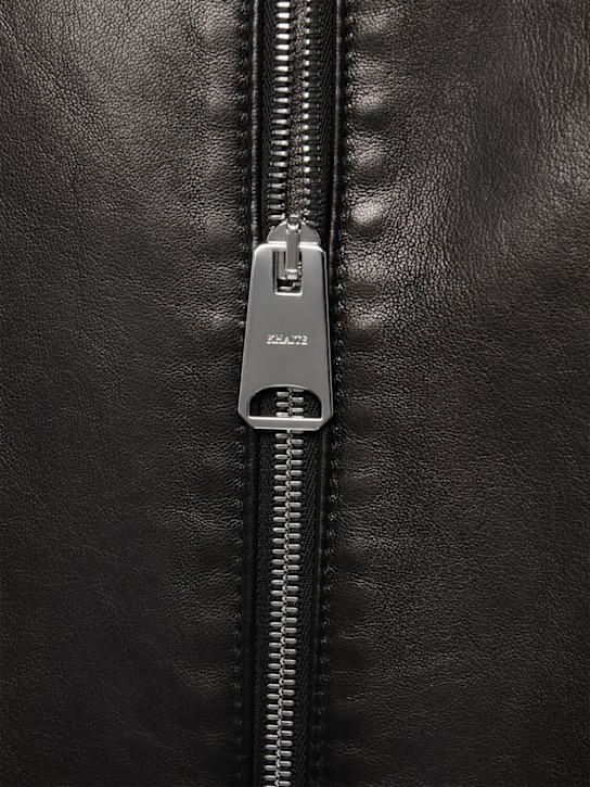 Khaite: Odin Leather Jacket with Zip