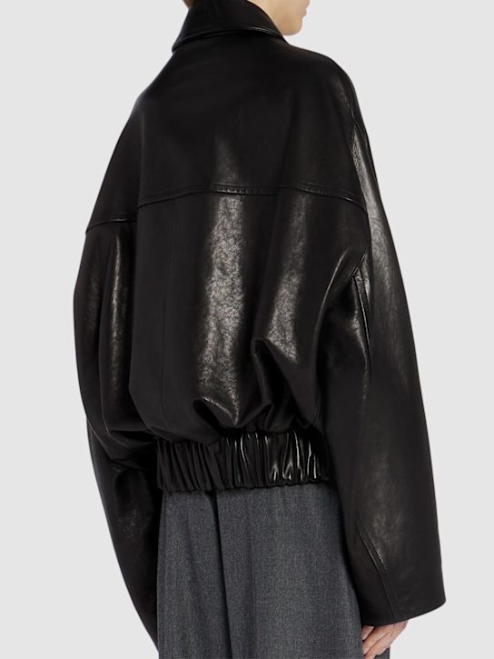 Khaite: Odin Leather Jacket with Zip