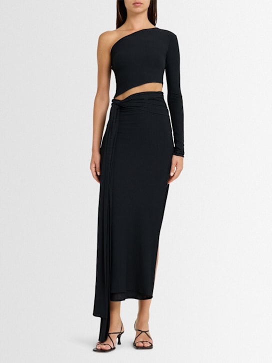 LAMA JOUNI - Jupe longue en jersey stretch