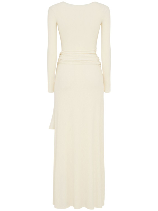 LAMA JOUNI: Viscose Stretch Jersey Dress