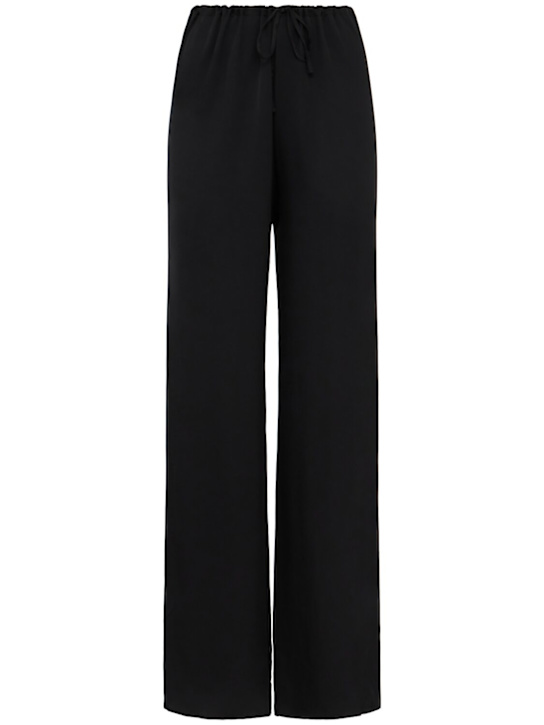 Annagreta: Pantalon en satin de viscose Iris