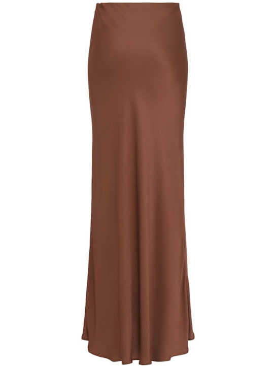 Annagreta: Jupe longue Maia en satin de viscose