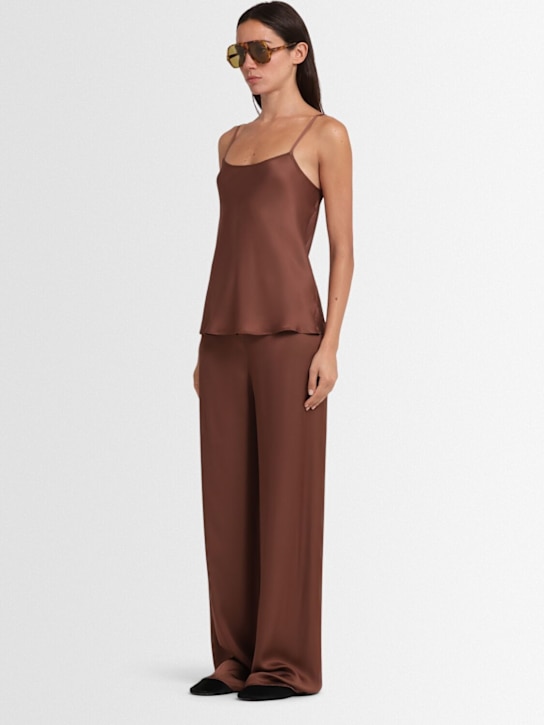 Annagreta: Sienna viscose satin tank top
