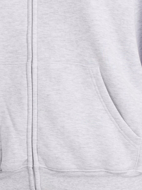 SKIMS: Felpa in misto cotone / zip e cappuccio