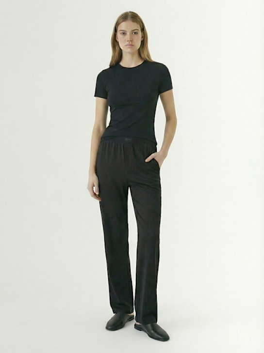SKIMS - Cotton blend jersey T-shirt