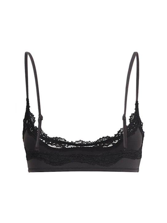 SKIMS: Fits everybody nylon bralette w/ lace
