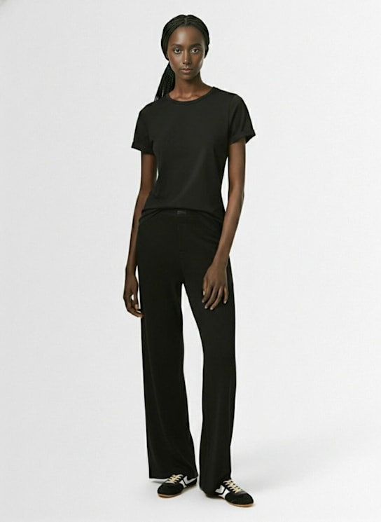 SKIMS: Pantalon boyfriend loose en mélange de coton