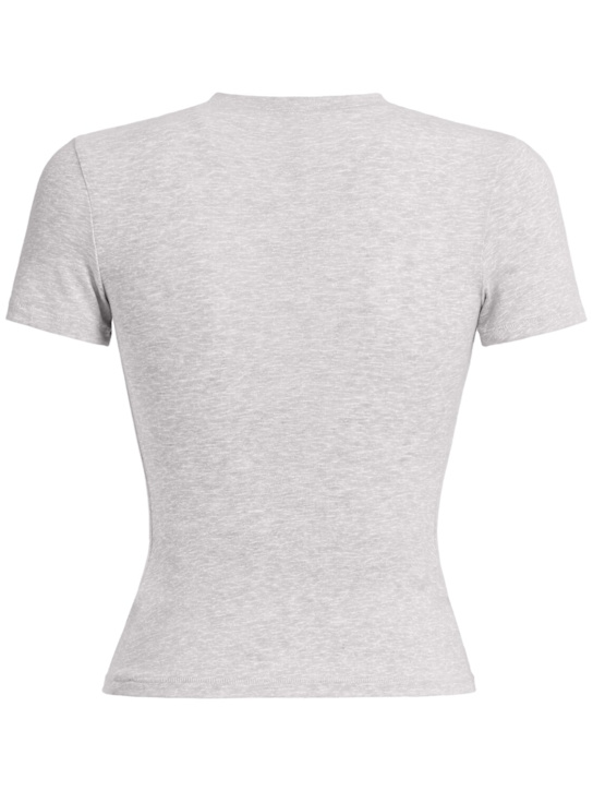 SKIMS: Cotton blend jersey t-shirt