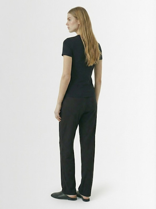 SKIMS: T-shirt in jersey di misto cotone