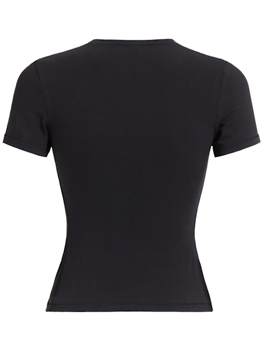 SKIMS: T-shirt in jersey di misto cotone