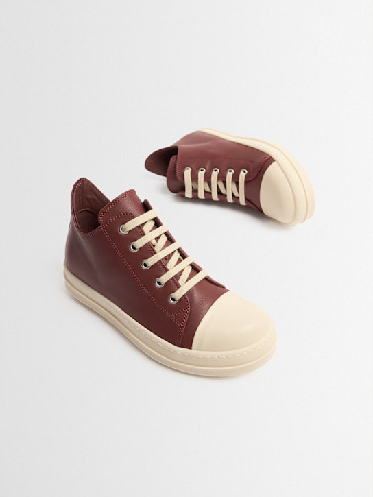 Rick Owens: Sneakers Low Sneaks in pelle con lacci