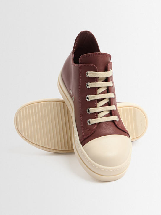 Rick Owens: Sneakers Low Sneaks in pelle con lacci