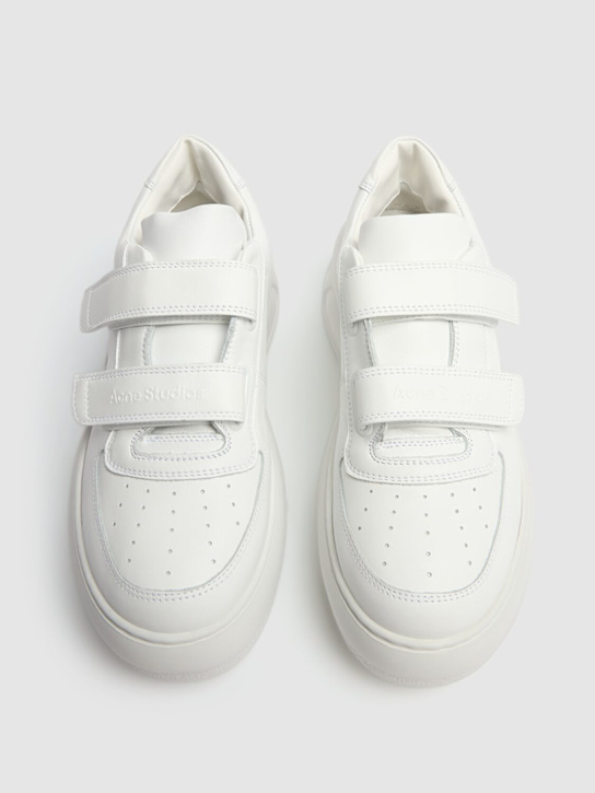 Acne Studios: Sneakers Steffey de piel 40mm
