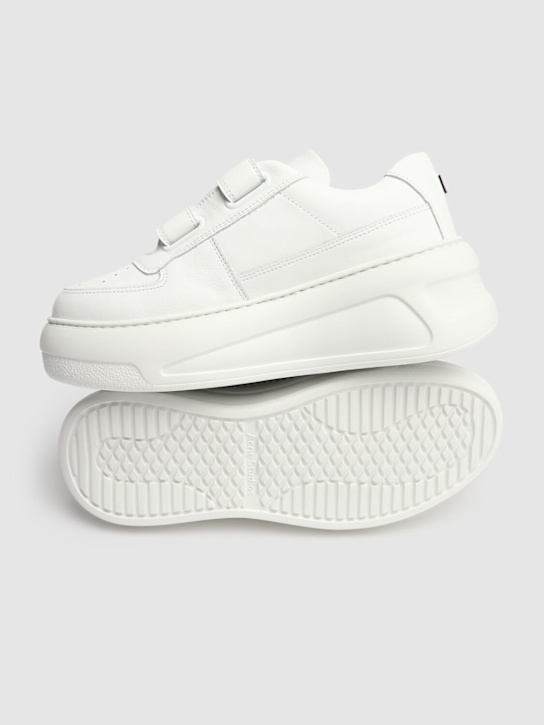 Acne Studios: Sneakers Steffey de piel 40mm