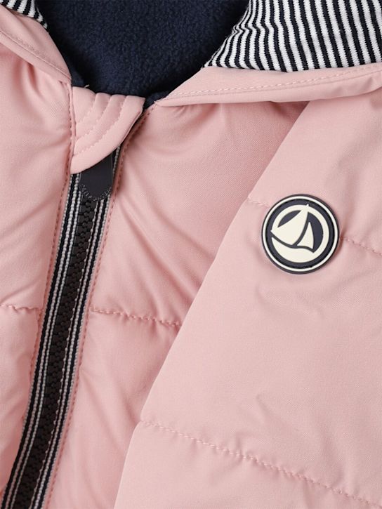 Petit Bateau - Hooded poly puffer jacket