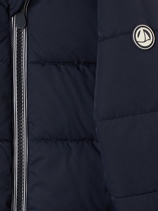 Petit Bateau - Hooded poly puffer jacket