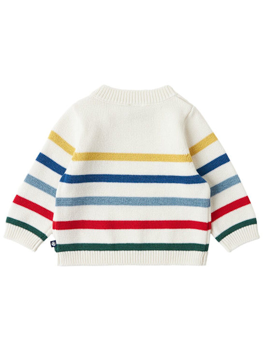 Petit Bateau: Wool blend tricot knit sweater