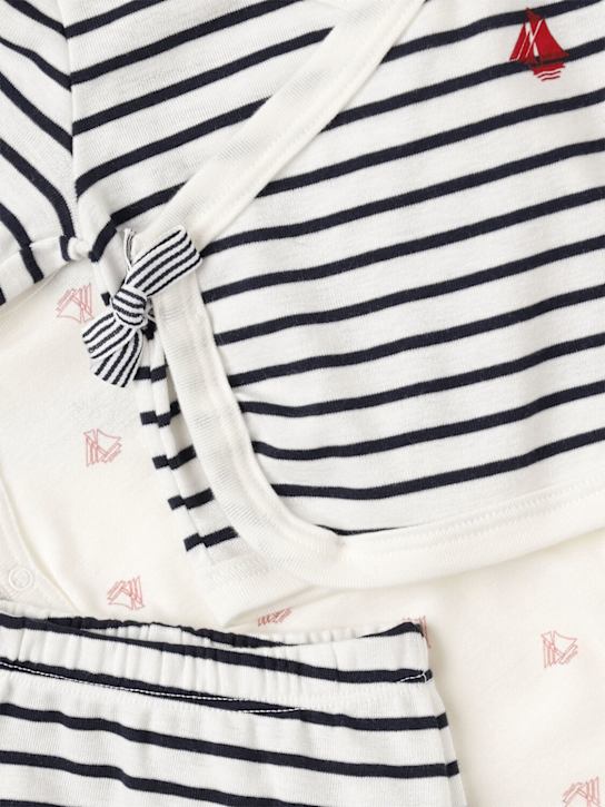 Petit Bateau: Cotton cardigan, bodysuit & pants