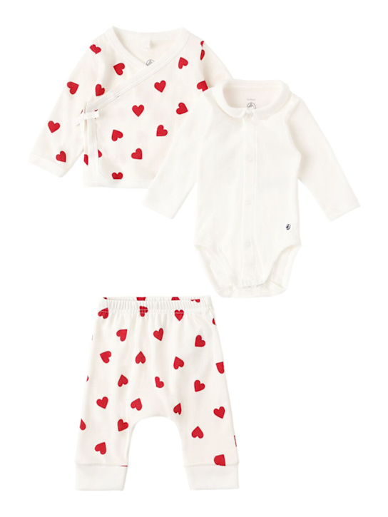 Petit Bateau: Cotton cardigan, bodysuit & pants