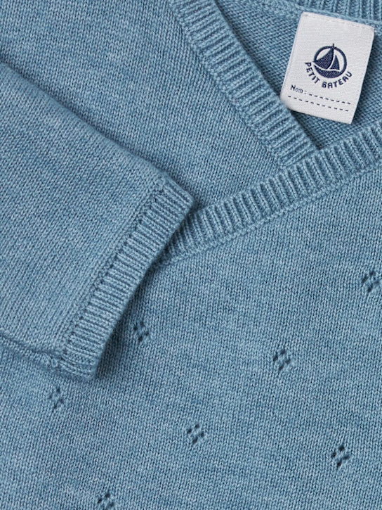 Petit Bateau: Cotton & wool knit cardigan