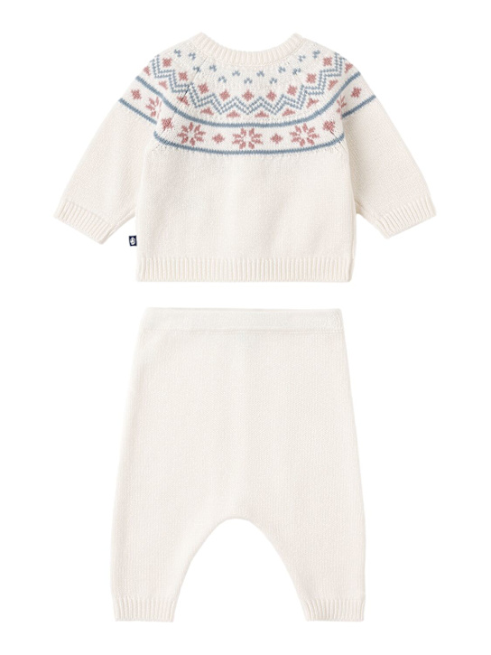 Petit Bateau: Tricot wool blend cardigan & pants