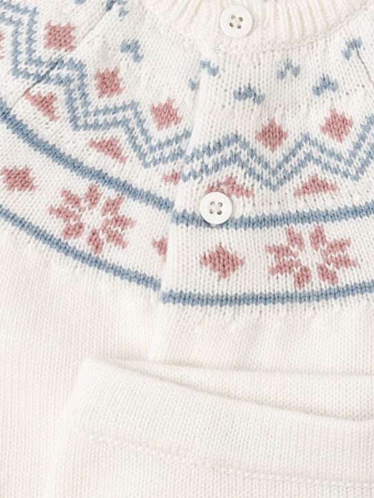 Petit Bateau: Tricot wool blend cardigan & pants