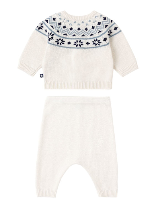 Petit Bateau: Tricot wool blend cardigan & pants